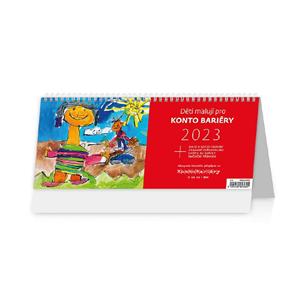 Stolový kalendár 2023 - Deti maľujú pre Konto Bariéry