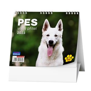 Stolový kalendár 2023 IDEÁL - Pes - verný priateľ / s psími menami