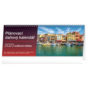 Stolový kalendár 2023 Plánovací daňový - Svetová mesta