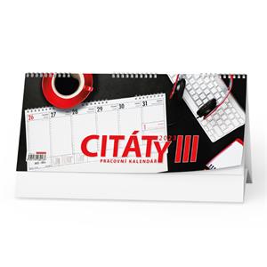 Stolový kalendár 2023 pracovný kalendár CITÁTY III
