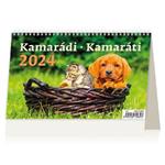 Stolový kalendár 2024 - Kamarádi/Kamaráti