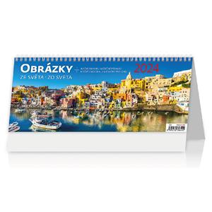 Stolový kalendár 2024 - Obrázky ze světa/Obrázky zo světa