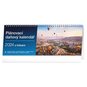 Stolový kalendár 2024 Plánovací daňový s fotkami