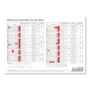 Stolový kalendár 2024 - Plánovací karta