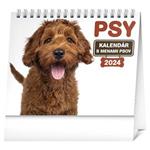 Stolový kalendár 2024 Psy - s menami psov SK