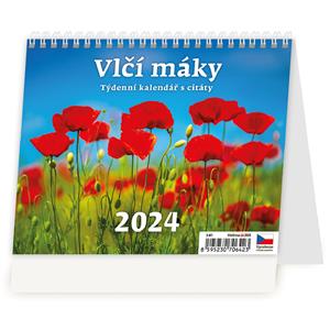 Stolový kalendár 2024 - Vlčie máky