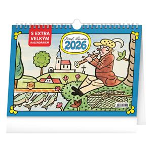 Stolový kalendár 2026 Josef Lada s extra veľkým kalendáriom