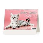 Stolový kalendár 2026 - Kočky-Mačky