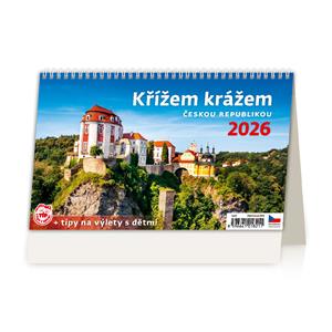 Stolový kalendár 2026 - Krížom krážom Českou republikou