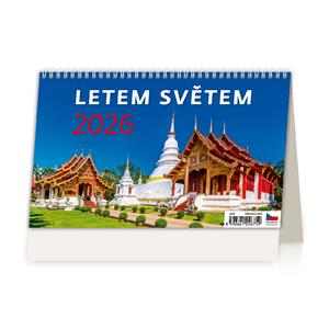 Stolový kalendár 2026 - Letom svetom