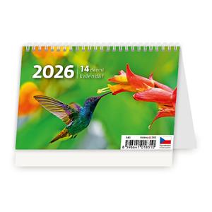 Stolový kalendár 2026 - MINI 14-dňový kalendár