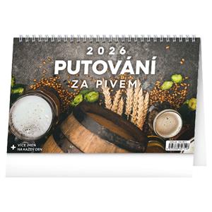 Stolový kalendár 2026 Putovanie za pivom
