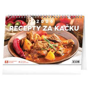 Stolový kalendár 2026 Recepty za kačku