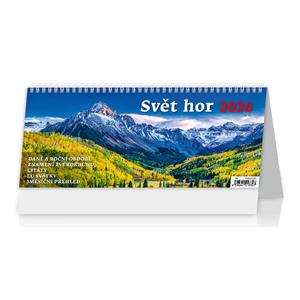 Stolový kalendár 2026 - Svet hôr