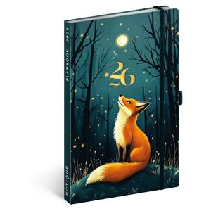 Štrnásťdňový diár/notes 2026 A5 Líška