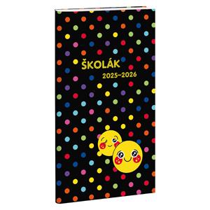 Štrnásťdňový vreckový diár 2025/2026 školák Smiley