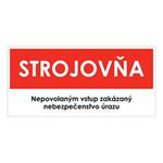 Strojovňa,plast 1mm,190x90mm