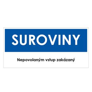 Suroviny, modrá, plast 2mm,190x90mm