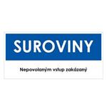 Suroviny, modrá, plast 2mm,190x90mm