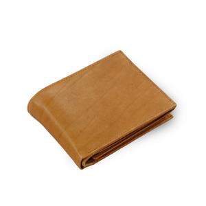 Svetlo hnedá pánska kožená peňaženka s vnútornou zápinkou
