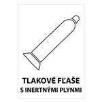 Tlakové fľaše s inertnými plynmi, plast 2mm 148x210mm