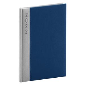 Týždenný diár 2022 A5 Dakar - strieborná/modrá