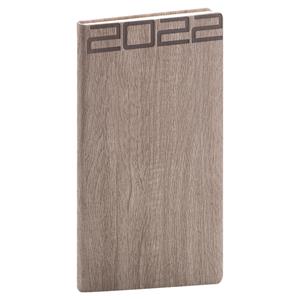 Týždenný diár 2022 vreckový Forest - hnedá