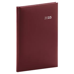 Týždenný diár 2023 A5 Balacron - bordó