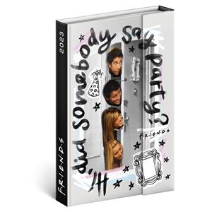 Týždenný diár 2023 magnetický B6 Friends