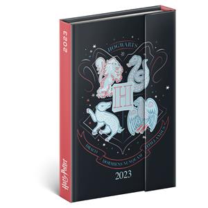 Týždenný diár 2023 magnetický B6 Harry Potter