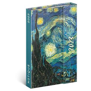 Týždenný diár 2023 magnetický B6 Vincent van Gogh