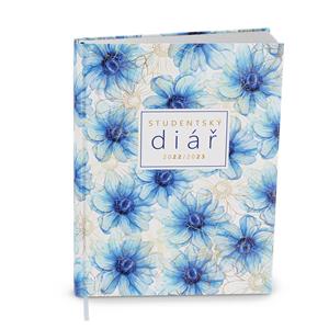 Týždenný diár 2023 Student Lamino vreckový - Modrá