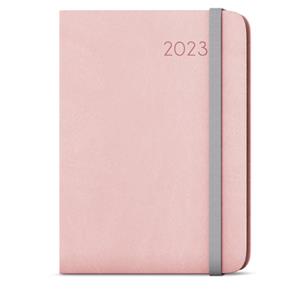 Týždenný diár 2023 Zoro Flexi s poznámkami A5 - Pastelová ružová