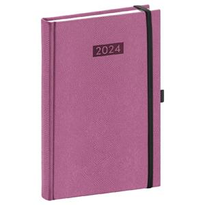 Týždenný diár 2024 A5 Diario - ružová