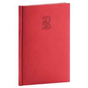 Týždenný diár 2026 A5 Aprint - červená