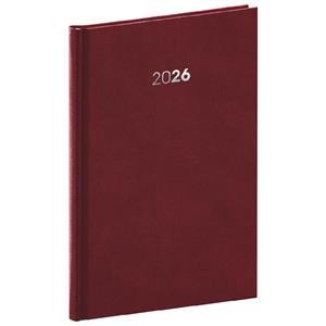 Týždenný diár 2026 A5 Balakon - bordó