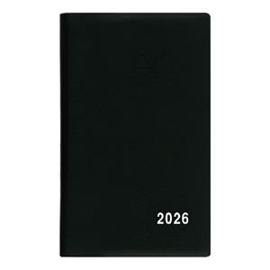 Týždenný diár 2026 Alois PVC vreckový - čierna