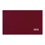 Týždenný diár 2026 Cyril PVC vreckový - bordó