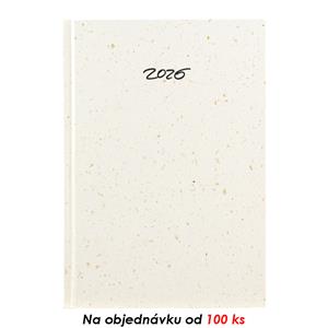 Týždenný diár 2026 Eko A5 s poznámkami - káva