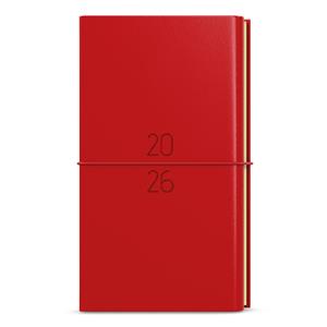 Týždenný diár 2026 Jakub Dueto vreckový diár + blok - červená