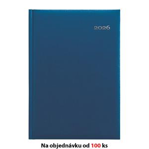 Týždenný diár 2026 Kronos A5 s poznámkami - modrá