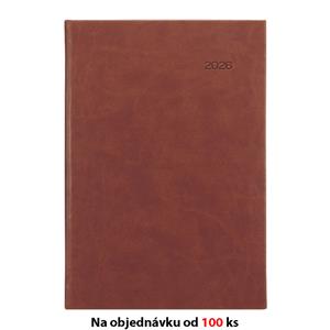 Týždenný diár 2026 Viva A5 s poznámkami - hnedá