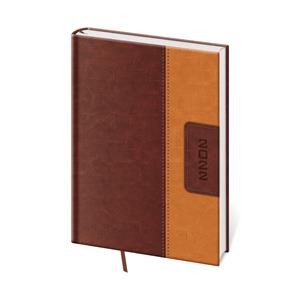 Týždenný diár A5 2022 Classic - hnedo/hnedá