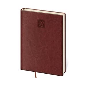 Týždenný diár A5 2022 Nebrasca - anglická červená