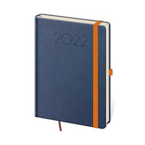 Týždenný diár A5 2022 New Praga - modrá