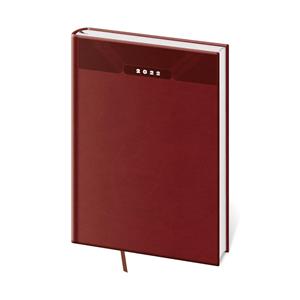Týždenný diár A5 2022 Print Classic - angická červená