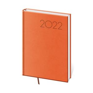 Týždenný diár A5 2022 Print Pop - oranžová