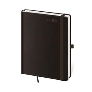 Týždenný diár A5 2023 Double Black