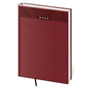 Týždenný diár A5 2026 Print Classic - angická červená