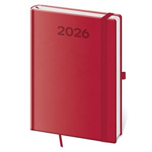 Týždenný diár A5 2026 Print Pop - malinová